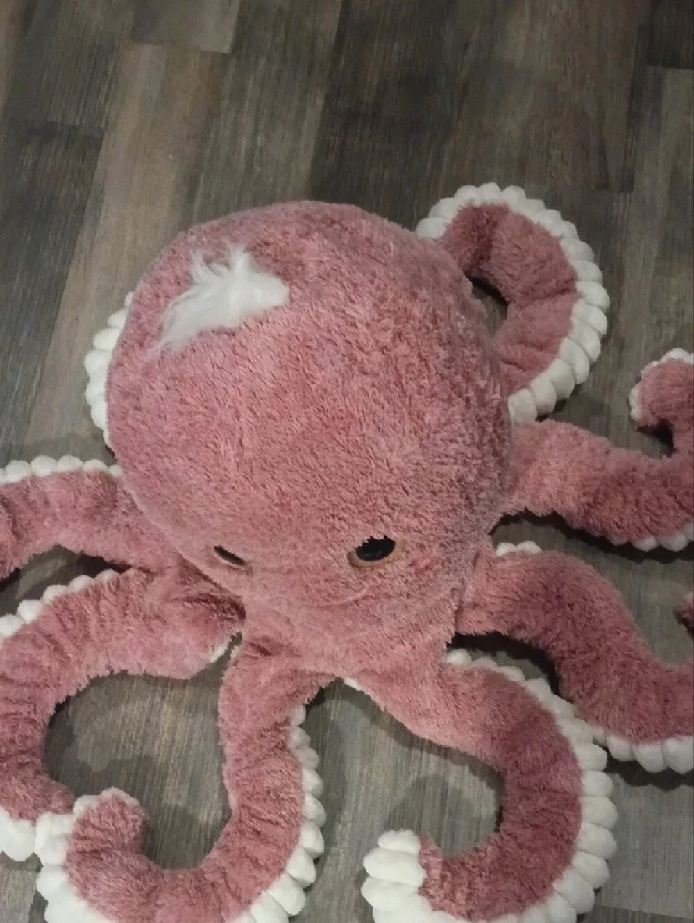 Old Navy Pink Plush Octopus with Gold-Trim Eyes